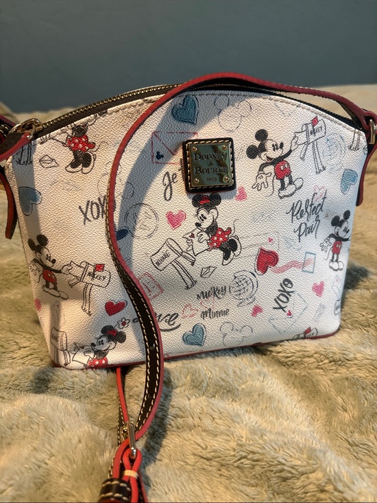 Dooney & Bourke Handbags - Dooney & Bourke Walt Disney World White Minnie & Micky Dome Crossbody